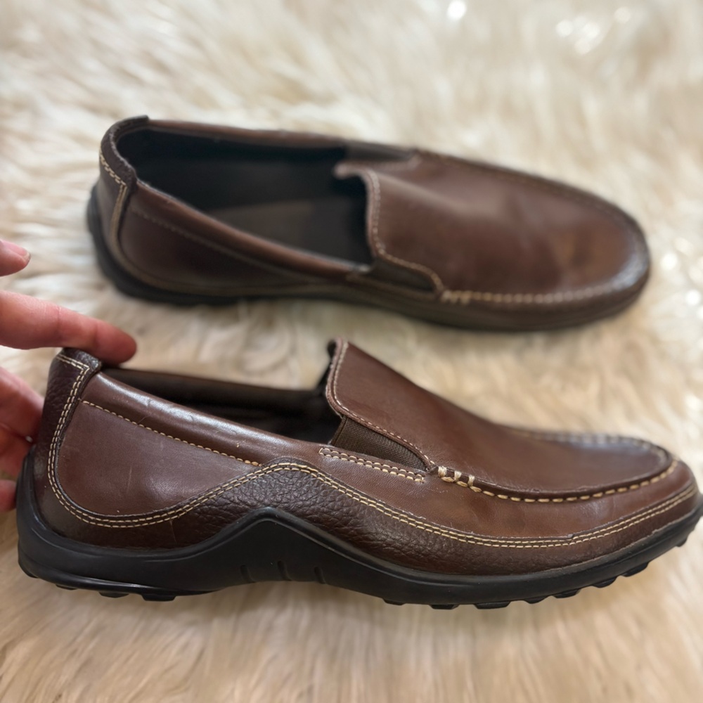 Cole Haan C04059 Brown Leather Tucker Venetian Slip On Loafers Men’s Size 9M